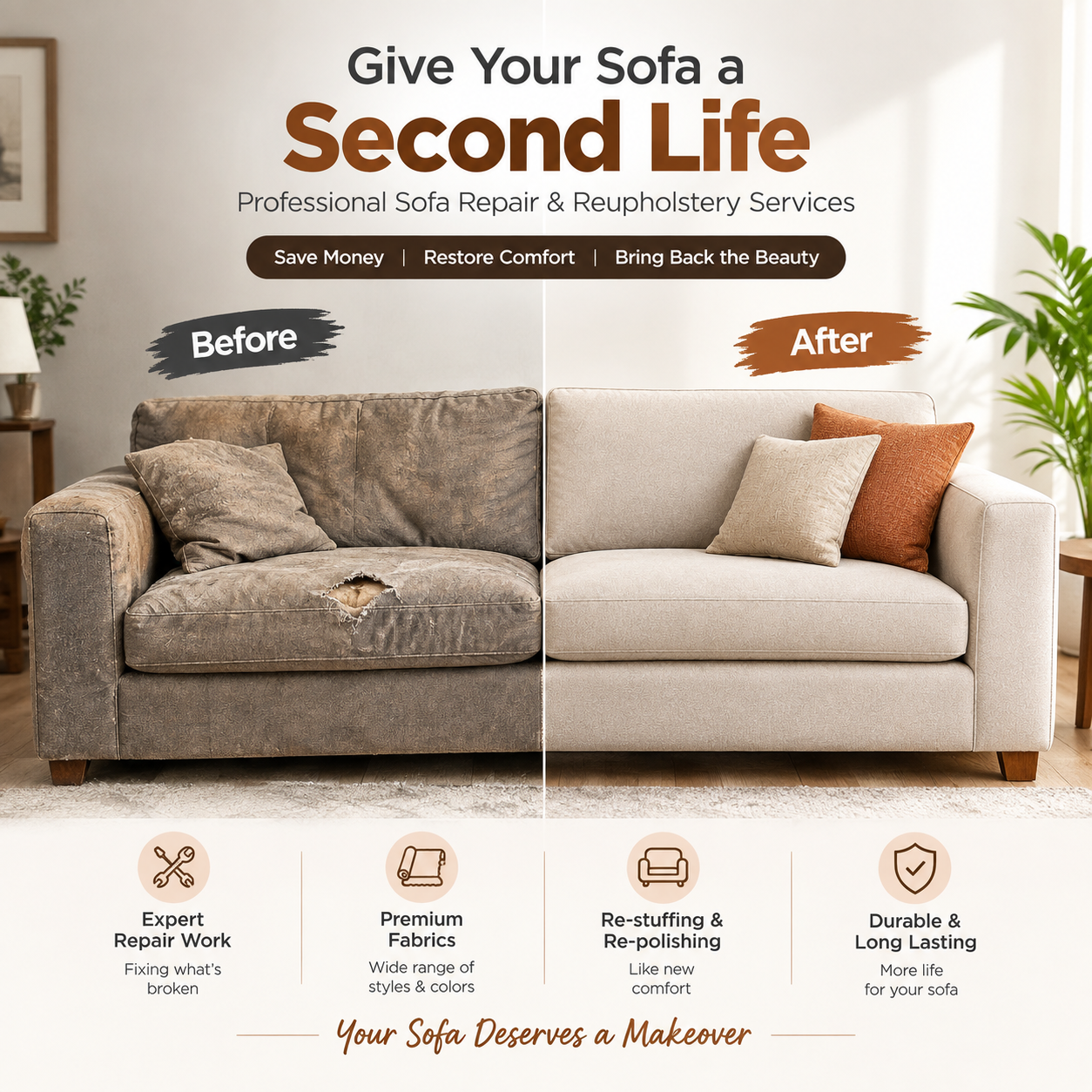 Old Sofa Repair Services In Noida