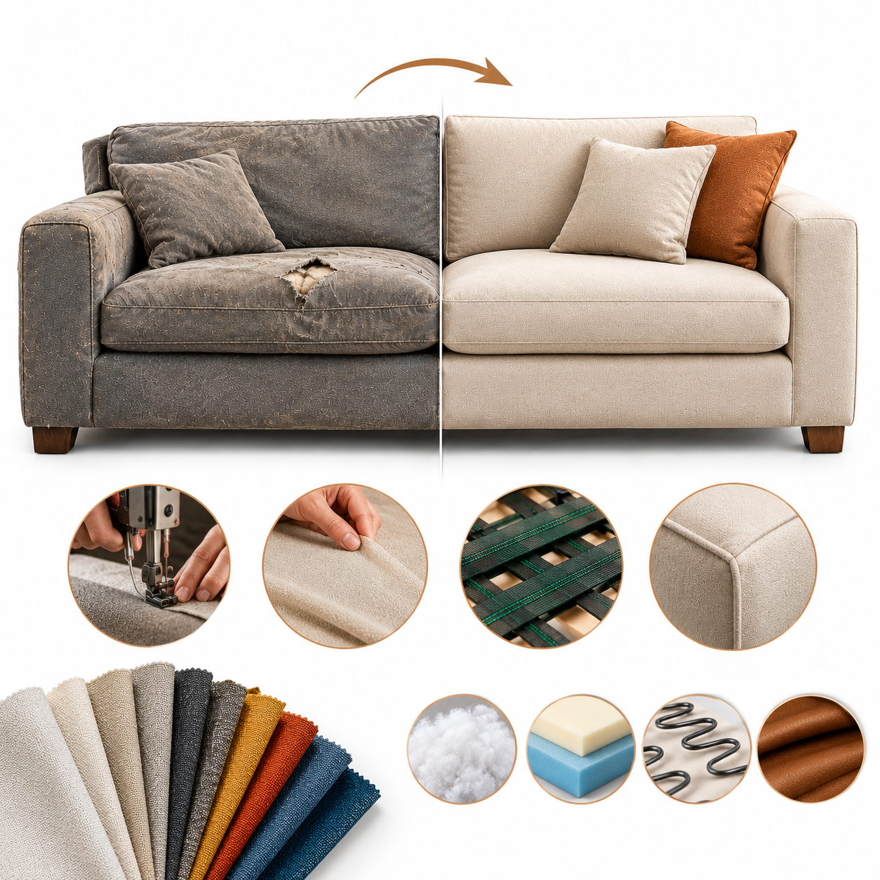 >Sofa Upholstery Service Provider In Noida